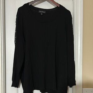 Lane Bryant Black Women's Top sweater